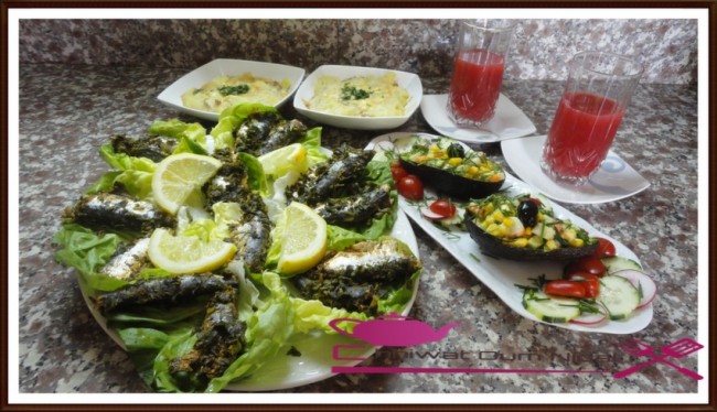 sardine au persil à la vapeur, chhiwate, cuisine marocaine, cuisine oum nidal, cuisineoumnidal, friture sardine, om nidal, plats poisson, poisson, recette, أطباق السمك, أم نضال, ام نضال, سردين مبخر بالمعدنوس, سمك السردين مقلي, شهيوات, شهيوات مغربية, مطبخ أم نضال, وصفة