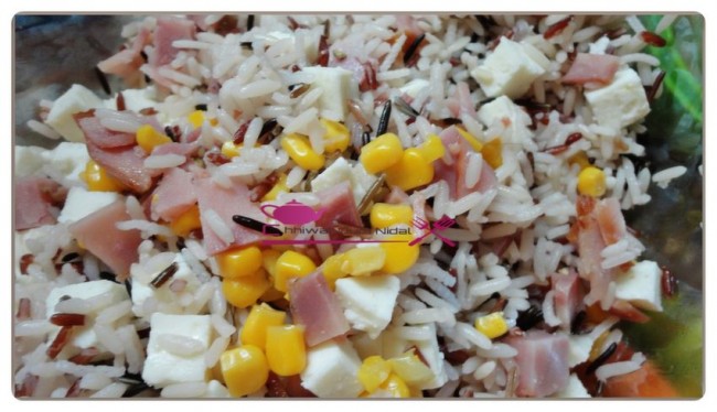 salade riz basmati et viande fumee (1)