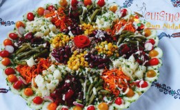 سلطة كبيرة للعراضات و الضيوف بطريقة سهلة و مكونات بسيطة و تقديم جميل/ salade jardin